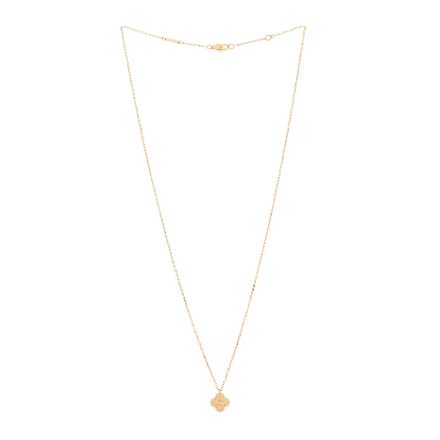 18K Rose Gold Sweet Alhambra Pendant Necklace