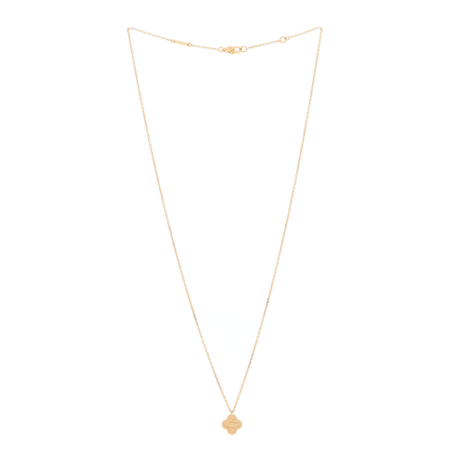 Van Cleef & Arpels 18K Rose Gold Sweet Alhambra Pendant Necklace 2 of 5