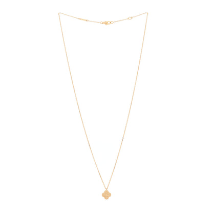 Van Cleef & Arpels 18K Rose Gold Sweet Alhambra Pendant Necklace 2 of 5
