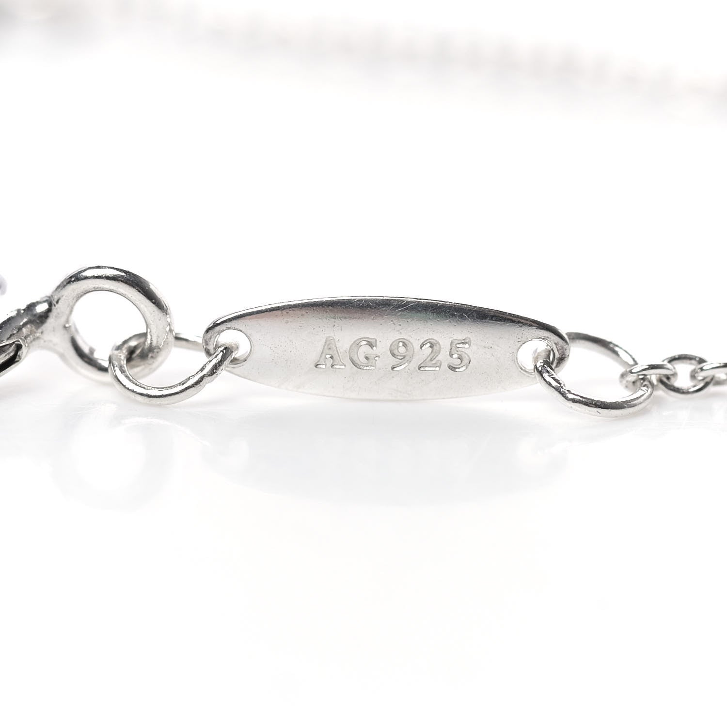 Tiffany Sterling Silver Diamond Turquoise Elsa Peretti Color By The Yard Bracelet 5 of 8