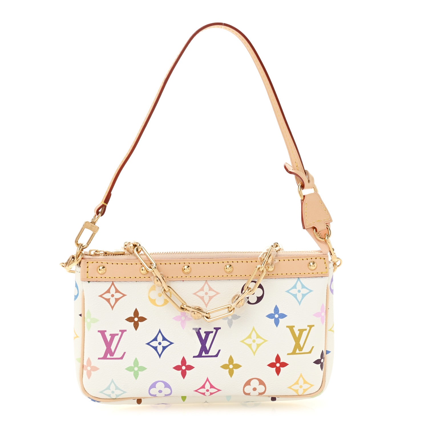 Louis Vuitton LV X TM Monogram Multicolor Pochette Accessories White 1 of 10