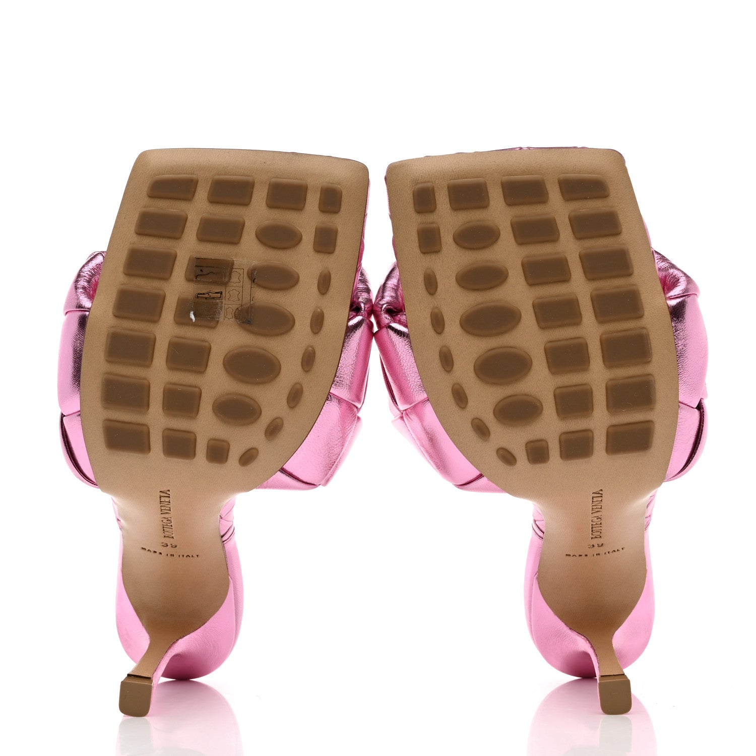 Bottega Veneta Metallic Nappa Maxi Intrecciato Lido 90mm Mule Sandals 39 Azalea 5 of 7
