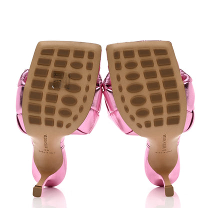 Bottega Veneta Metallic Nappa Maxi Intrecciato Lido 90mm Mule Sandals 39 Azalea 5 of 7