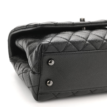Chanel Caviar Quilted Mini Coco Handle Flap So Black 9 of 10
