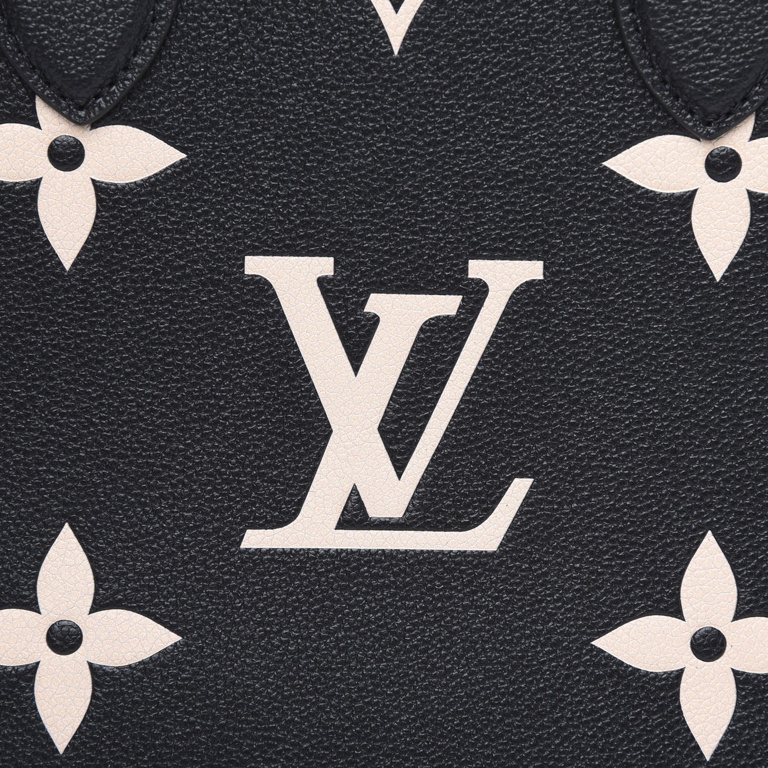 Louis Vuitton Empreinte Monogram Giant Onthego MM Black Beige 8 of 10