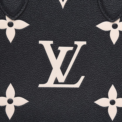 Louis Vuitton Empreinte Monogram Giant Onthego MM Black Beige 8 of 10