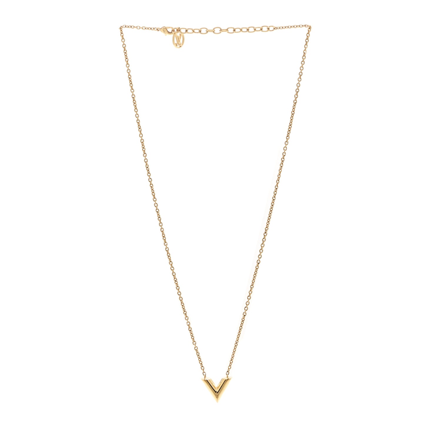 Essential V Necklace Gold