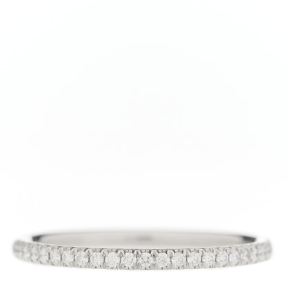 Harry Winston Platinum Diamond Micropave Narrow Wedding Band Ring 54 7 1 of 3