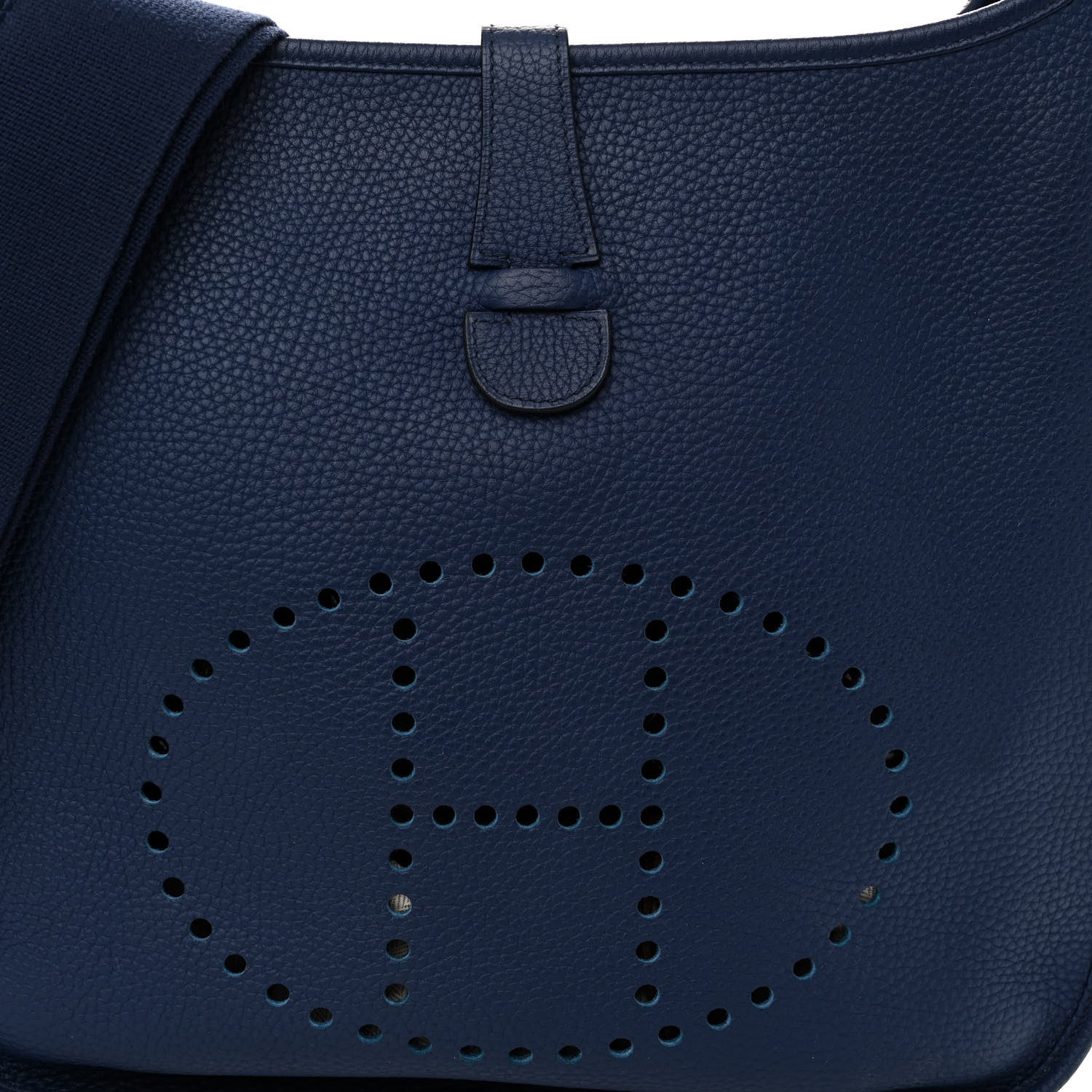 Hermes Taurillon Clemence Evelyne III GM Bleu Saphir 8 of 10