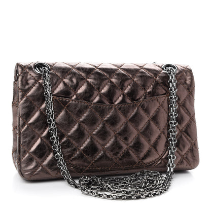 Chanel Metallic Aged Calfskin Quilted 2.55 Reissue 225 Flap Bronze 3 of 9