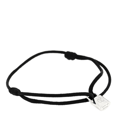 Louis Vuitton Sterling Silver Lockit Bracelet Black 1 of 3