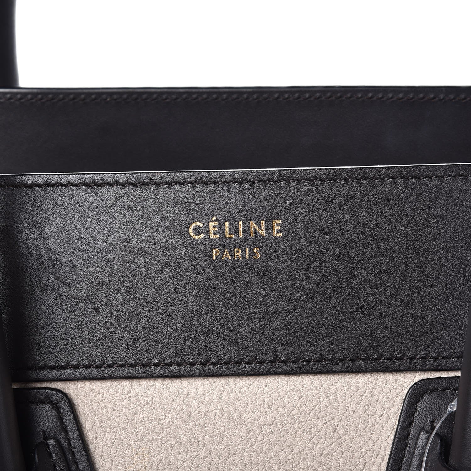Celine Baby Grained Calfskin Nubuck Mini Luggage Daffodil 6 of 14