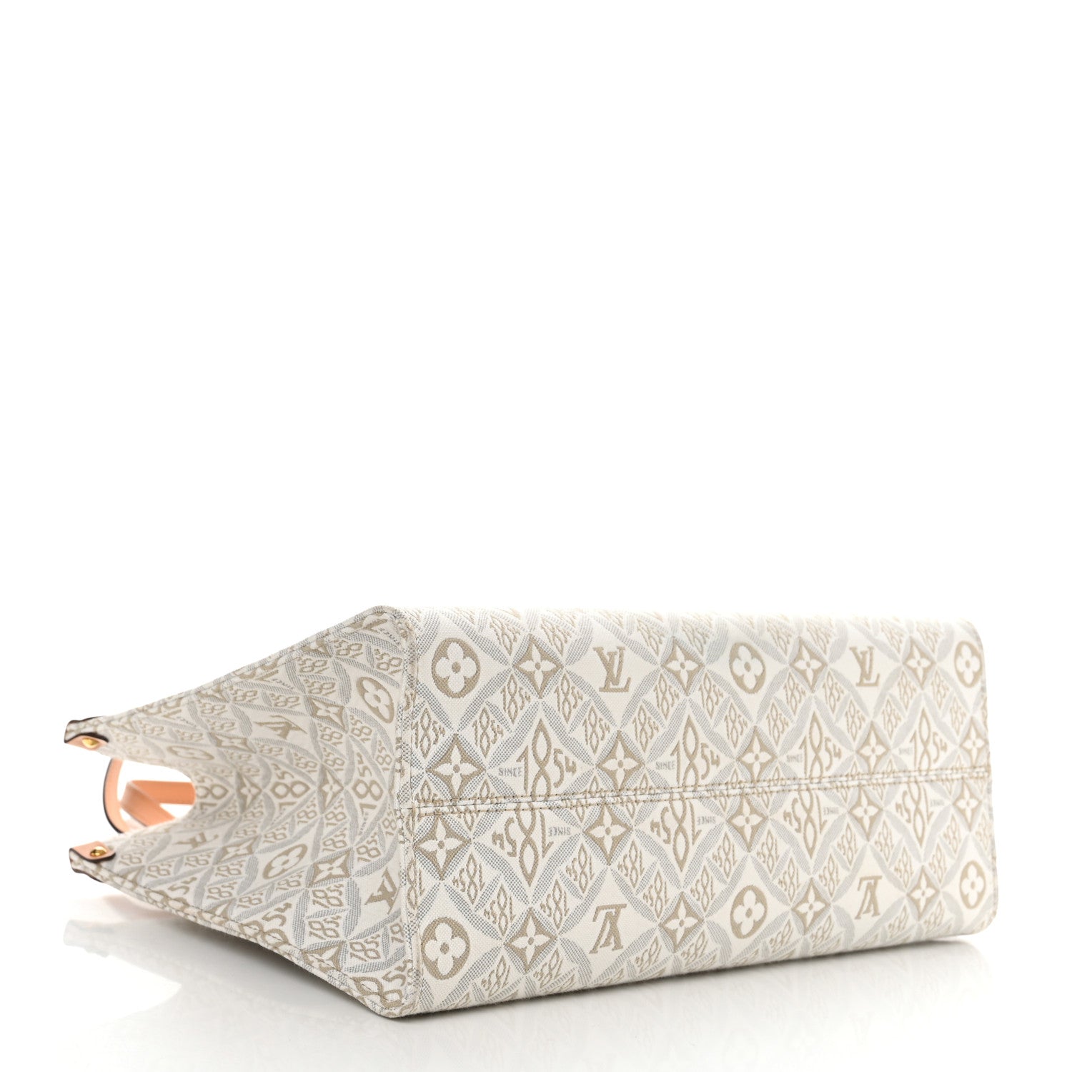 Louis Vuitton Jacquard Since 1854 Onthego MM Creme 4 of 9