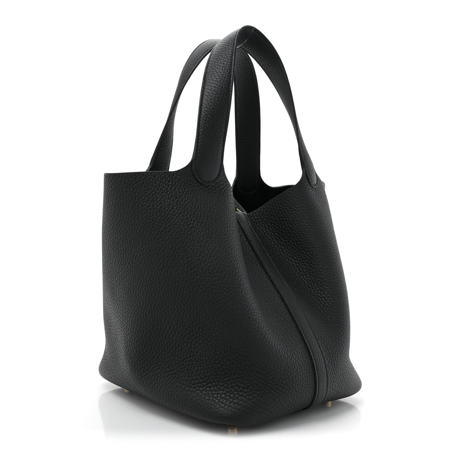 Hermes Taurillon Clemence Picotin Lock 22 MM Black 3 of 10
