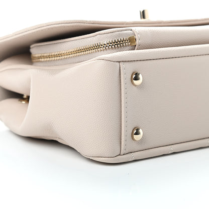 Chanel Caviar Quilted Medium Business Affinity Flap Light Beige 9 of 11
