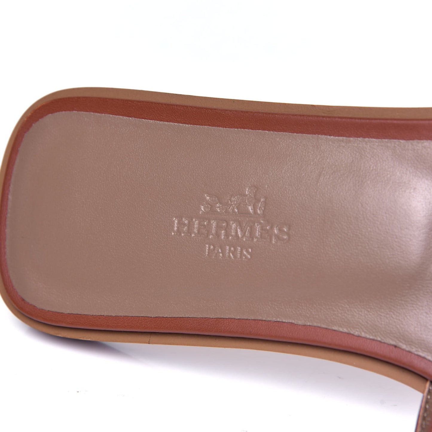 Box Calfskin Oran Sandals 37.5 Gold