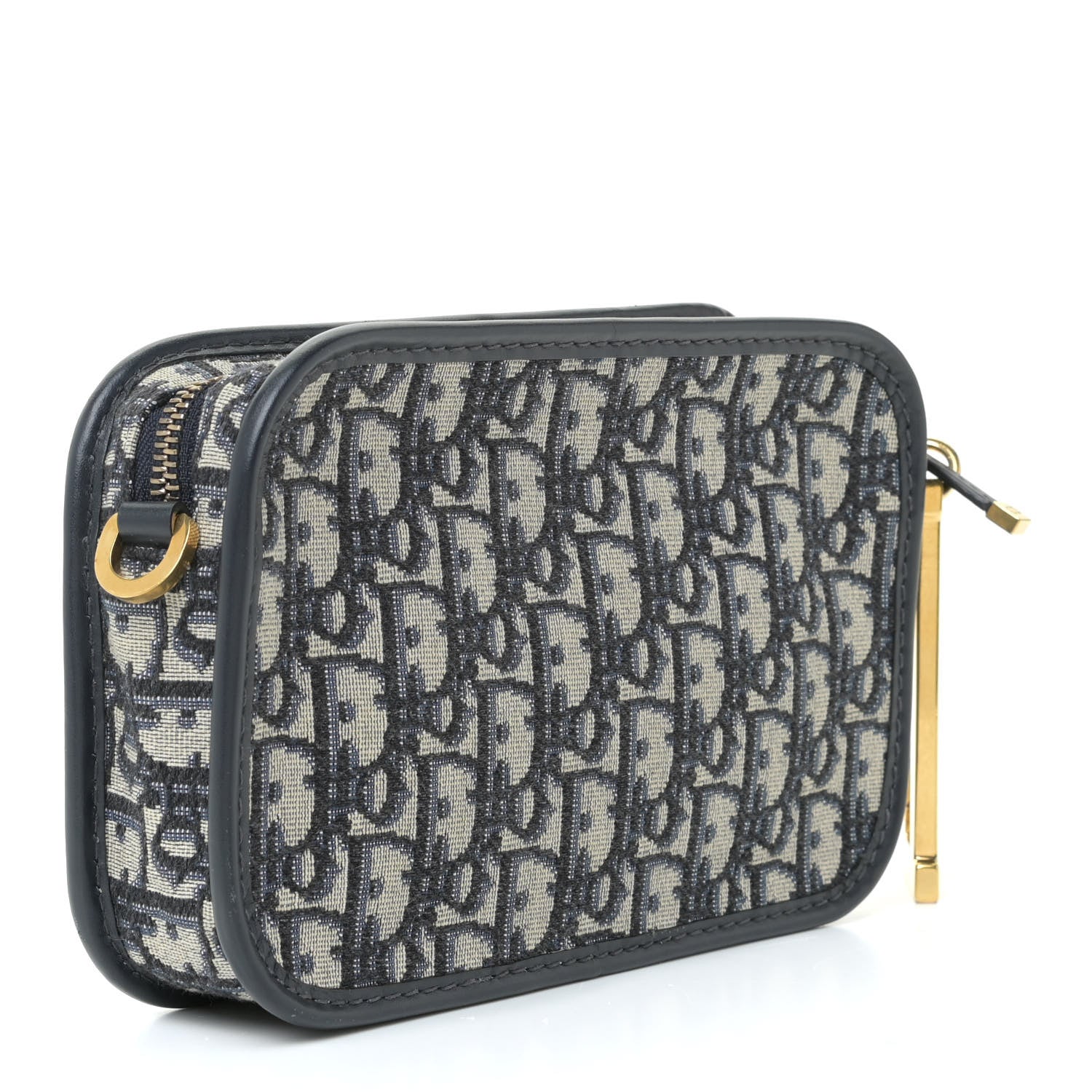 Christian Dior Oblique Diorquake Clutch Blue 4 of 13