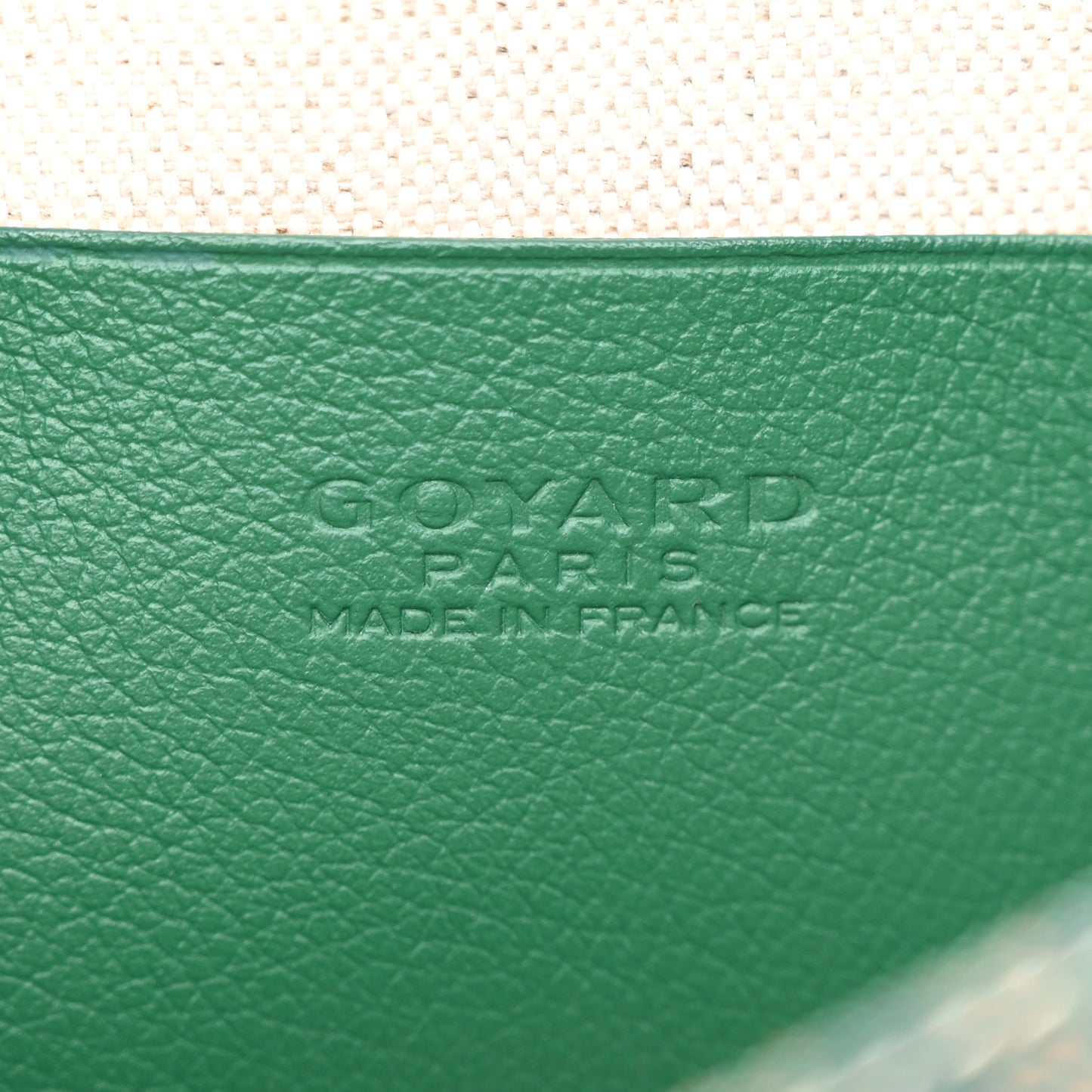 Goyardine Plumet Wallet Clutch Green