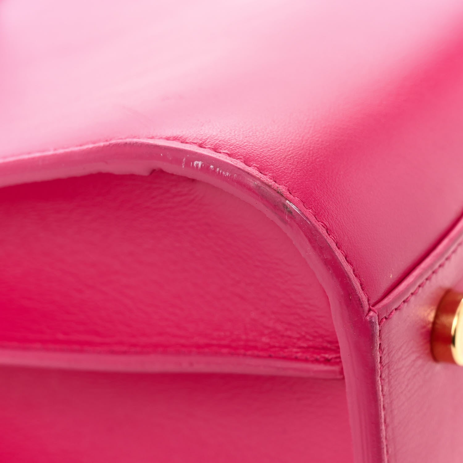 Saint Laurent Calfskin Small Sac De Jour Lipstick Fuchsia 12 of 14
