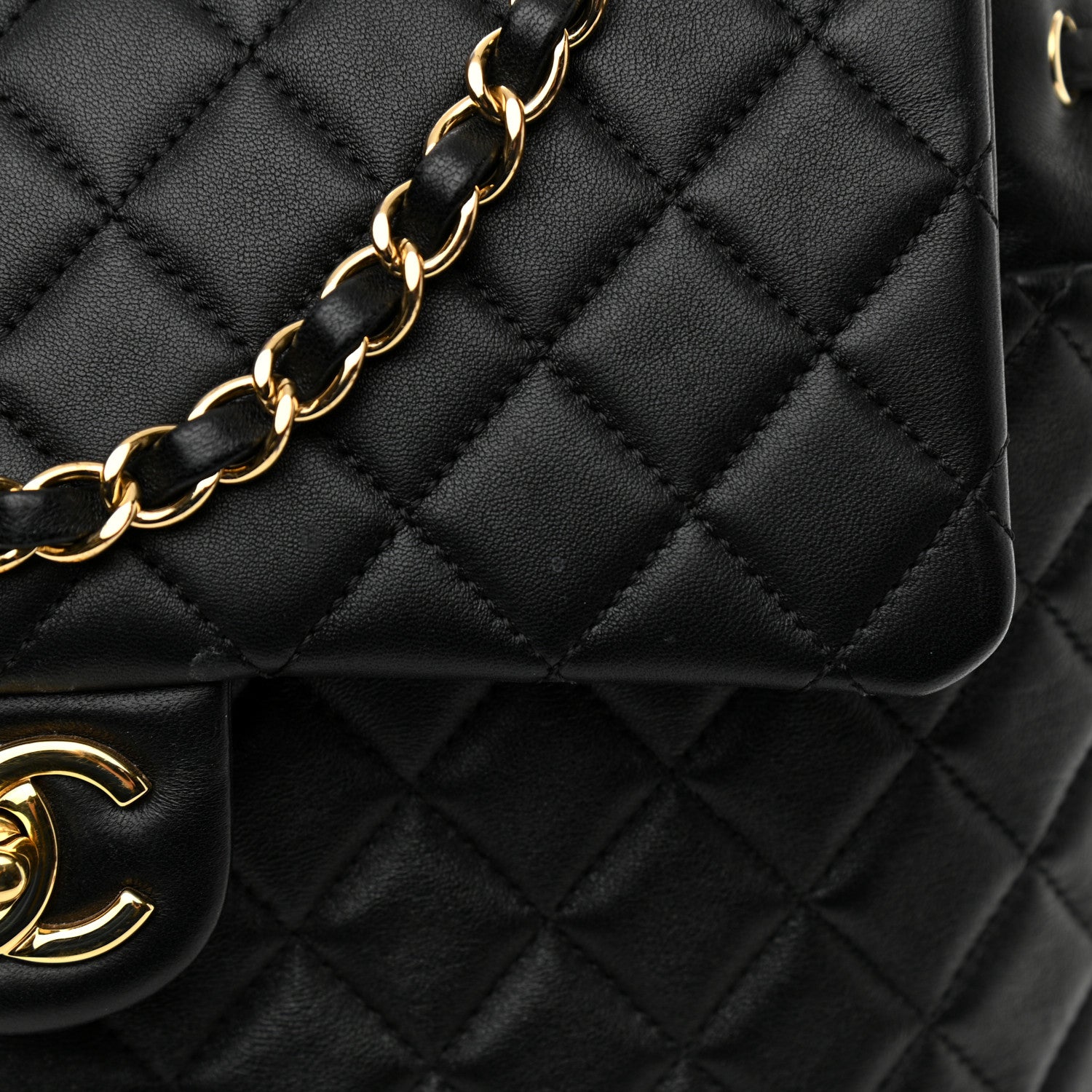Chanel Calfskin Quilted Large Urban Spirit Backpack Black 12 of 12