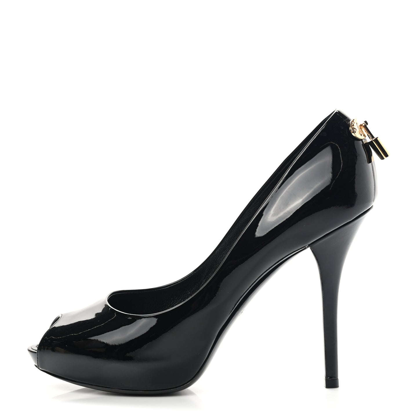 Patent Oh Really Peep Toe Pumps 40 Black