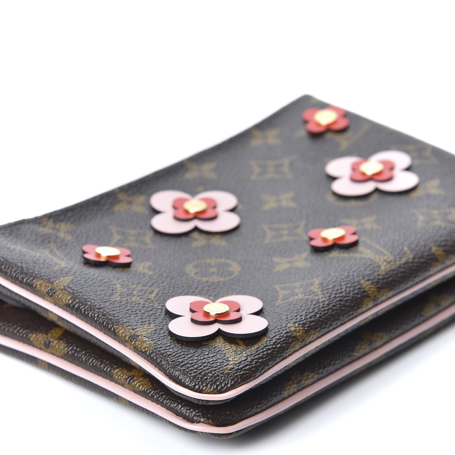 Louis Vuitton Monogram Blooming Flowers Double Zip Pochette 5 of 8