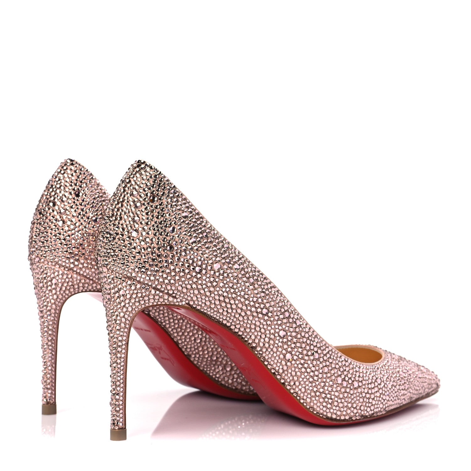 Christian Louboutin Suede Strass So Kate 85 Pumps 37 Rose De Chine 4 of 8