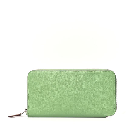 Hermes Epsom Silk'In Wallet Vert Criquet 1 of 8