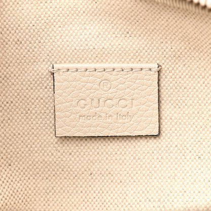 Gucci Grained Calfskin Logo Belt Bag White 6 of 10