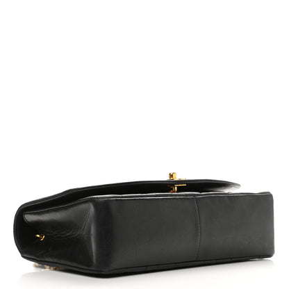 Chanel Lambskin Quilted Medium Single Flap Black 4 of 10