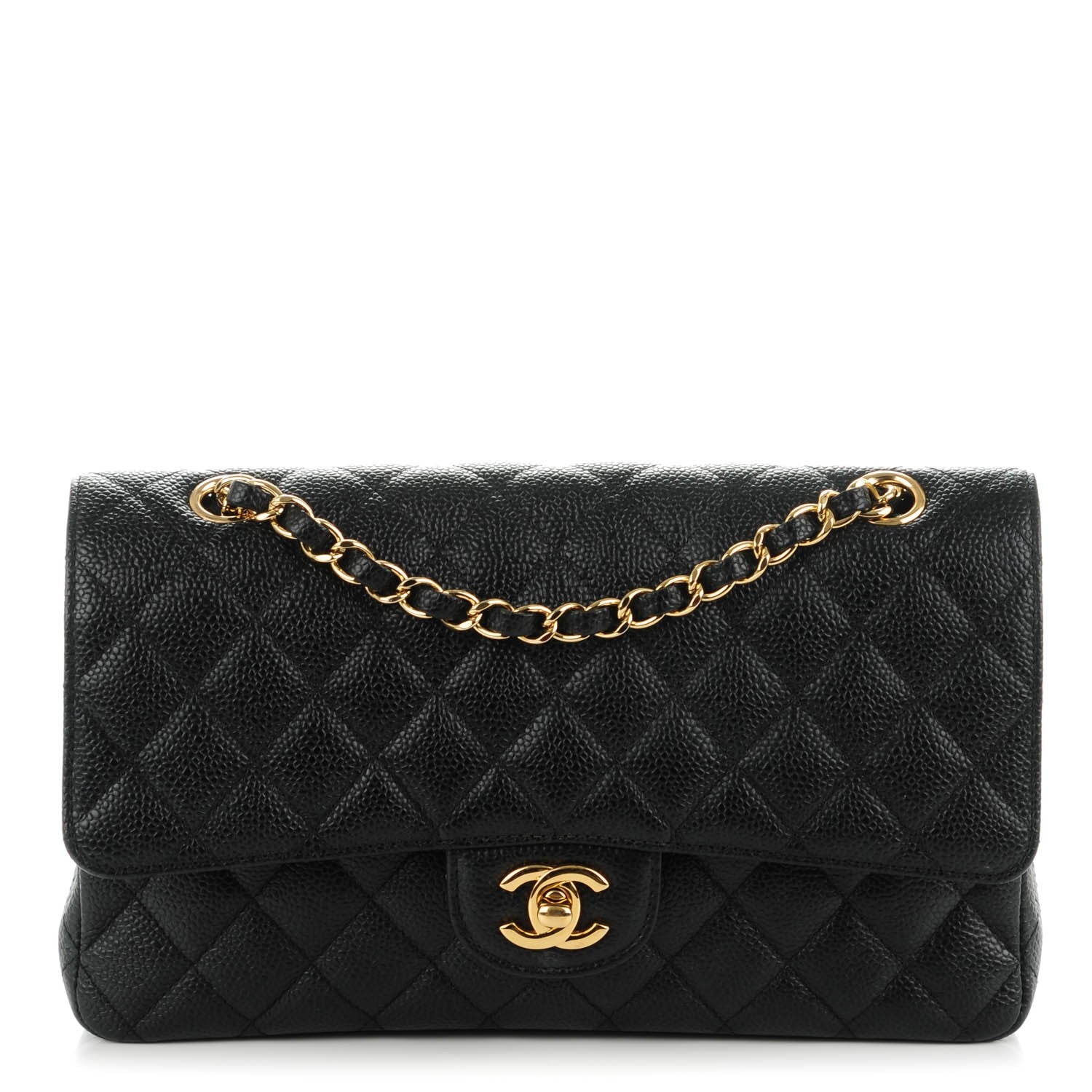 Chanel Caviar Quilted Medium Double Flap Black 1 of 7