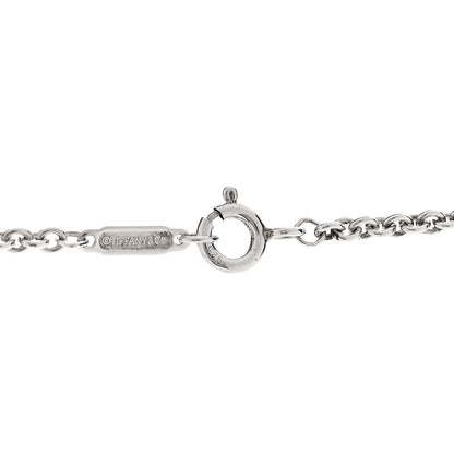 Tiffany Sterling Silver Concave Cross Pendant Necklace 5 of 6