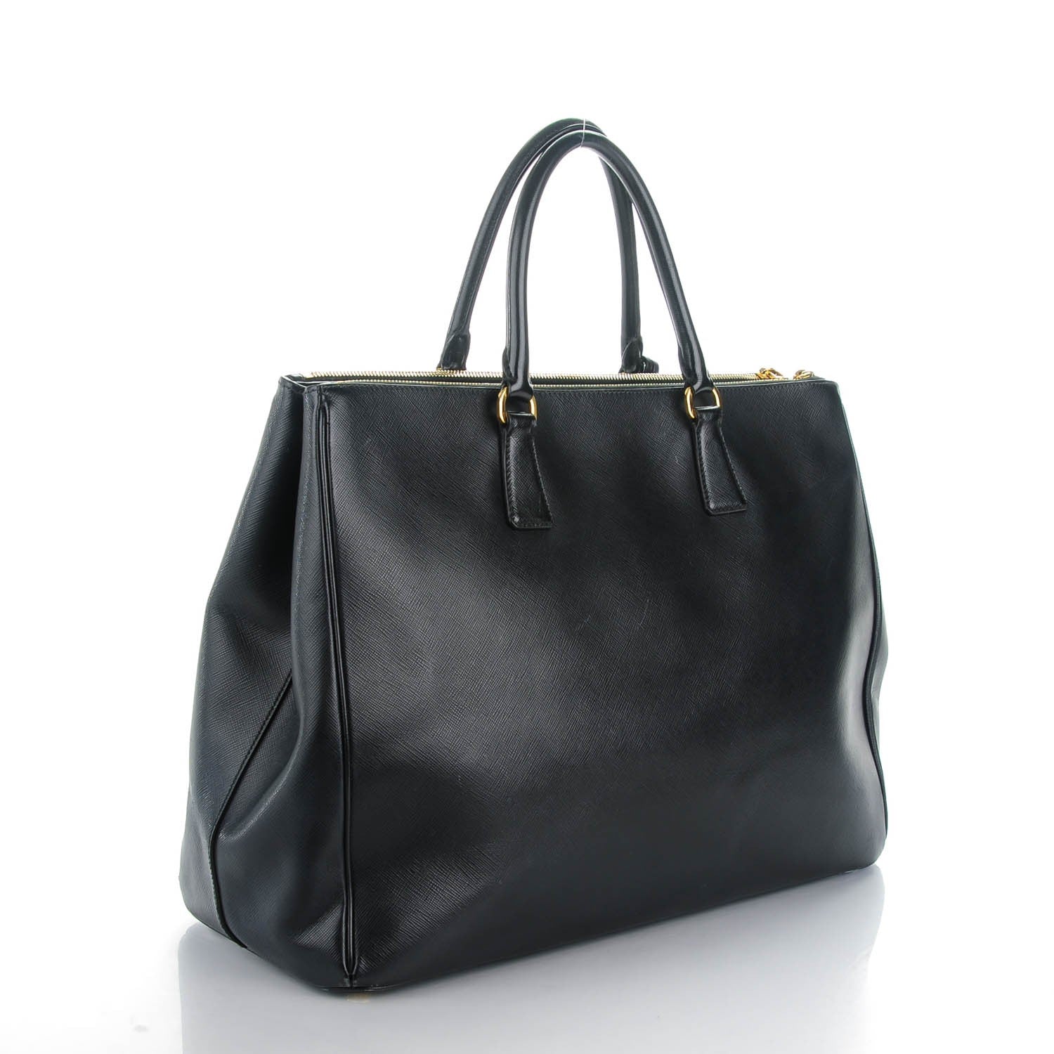 Prada Saffiano Lux Extra Large Galleria Double Zip Tote Black 3 of 8