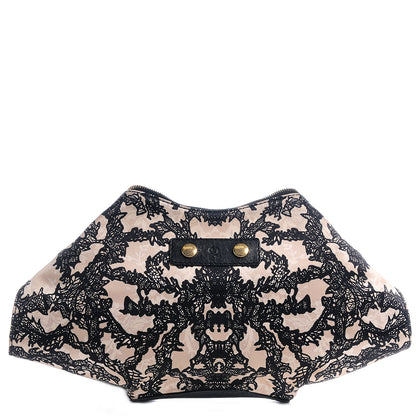 Alexander McQueen Silk De Manta Lace Print Clutch 1 of 7