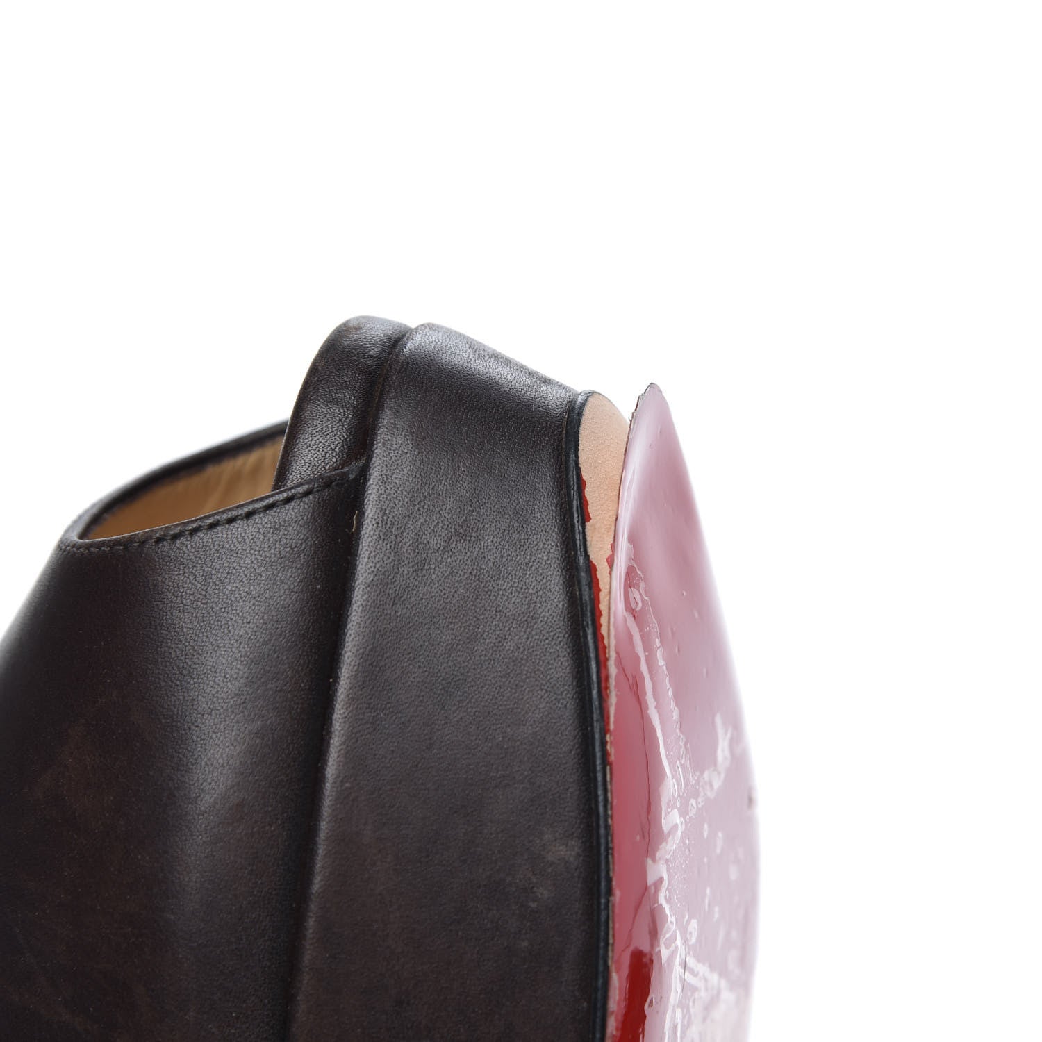 Christian Louboutin Calfskin Lady Peep 150 Pumps 41 Black 12 of 13