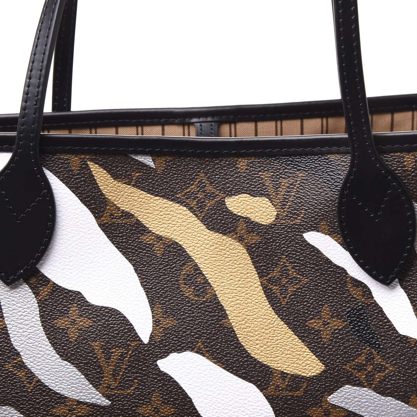 X LOL Monogram Neverfull MM Gold Silver