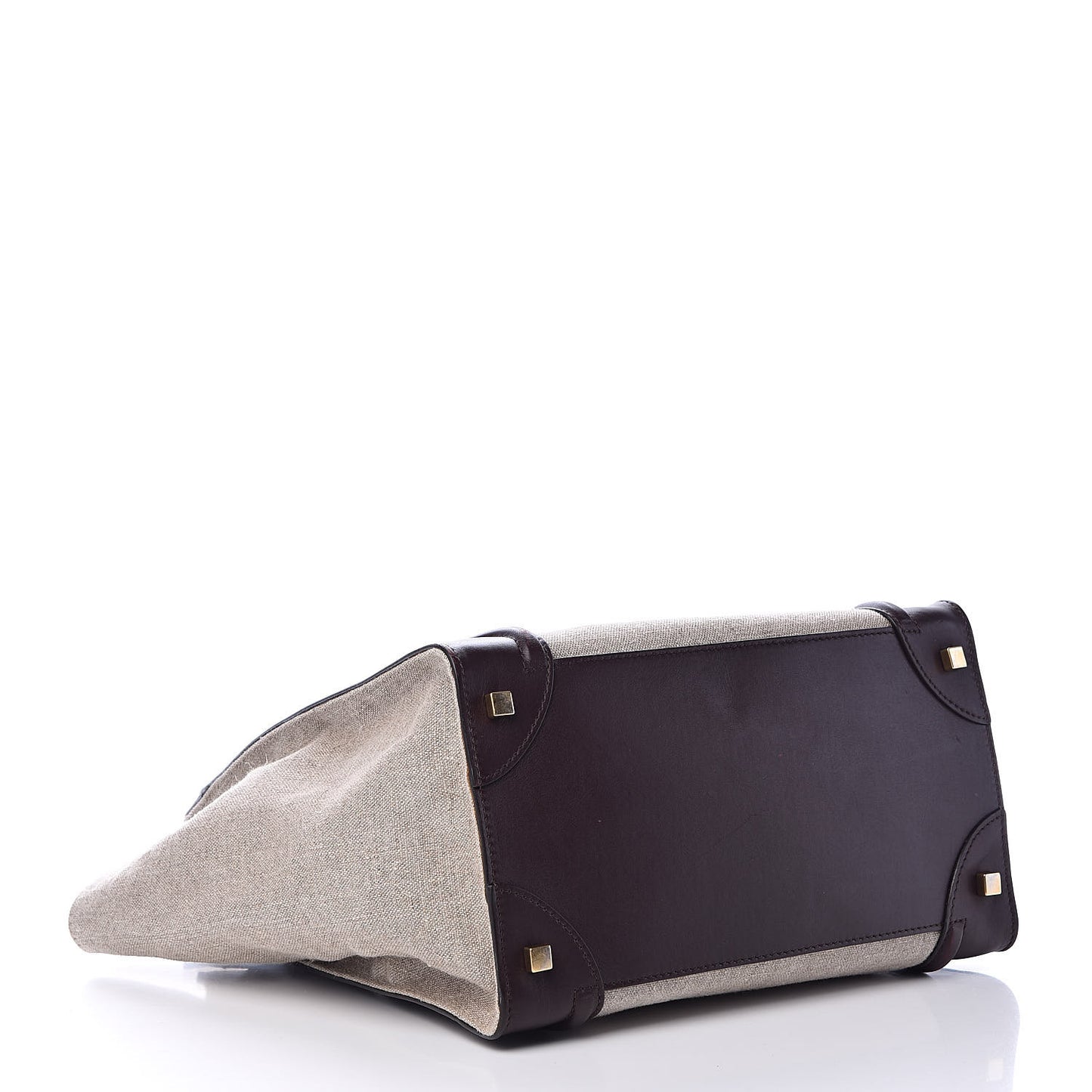 Calfskin Linen Mini Tri-Color Luggage