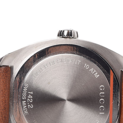 Gucci Stainless Steel Calfskin 44mm GG2570 Toscano Quartz Watch Black 7 of 15