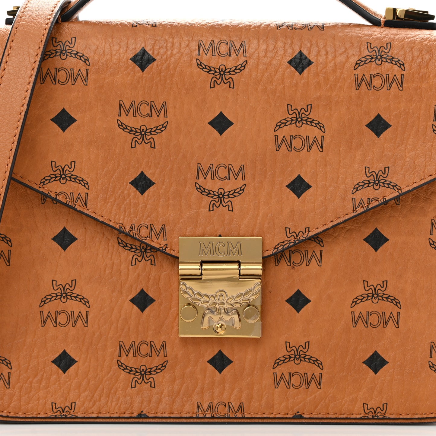 Visetos Medium Patricia Satchel Cognac