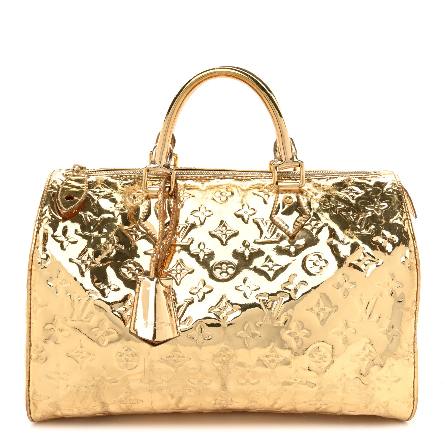 Louis Vuitton Monogram Miroir Speedy 35 Gold 1 of 19