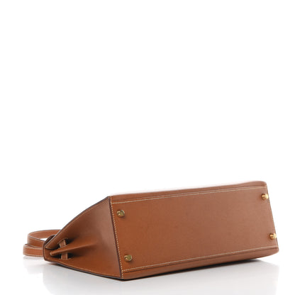 Hermes Courchevel Kelly Sellier 32 Gold 4 of 17