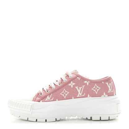 Louis Vuitton Denim Monogram Squad Sneakers 38.5 Pink 38.5 Pink 1 of 10