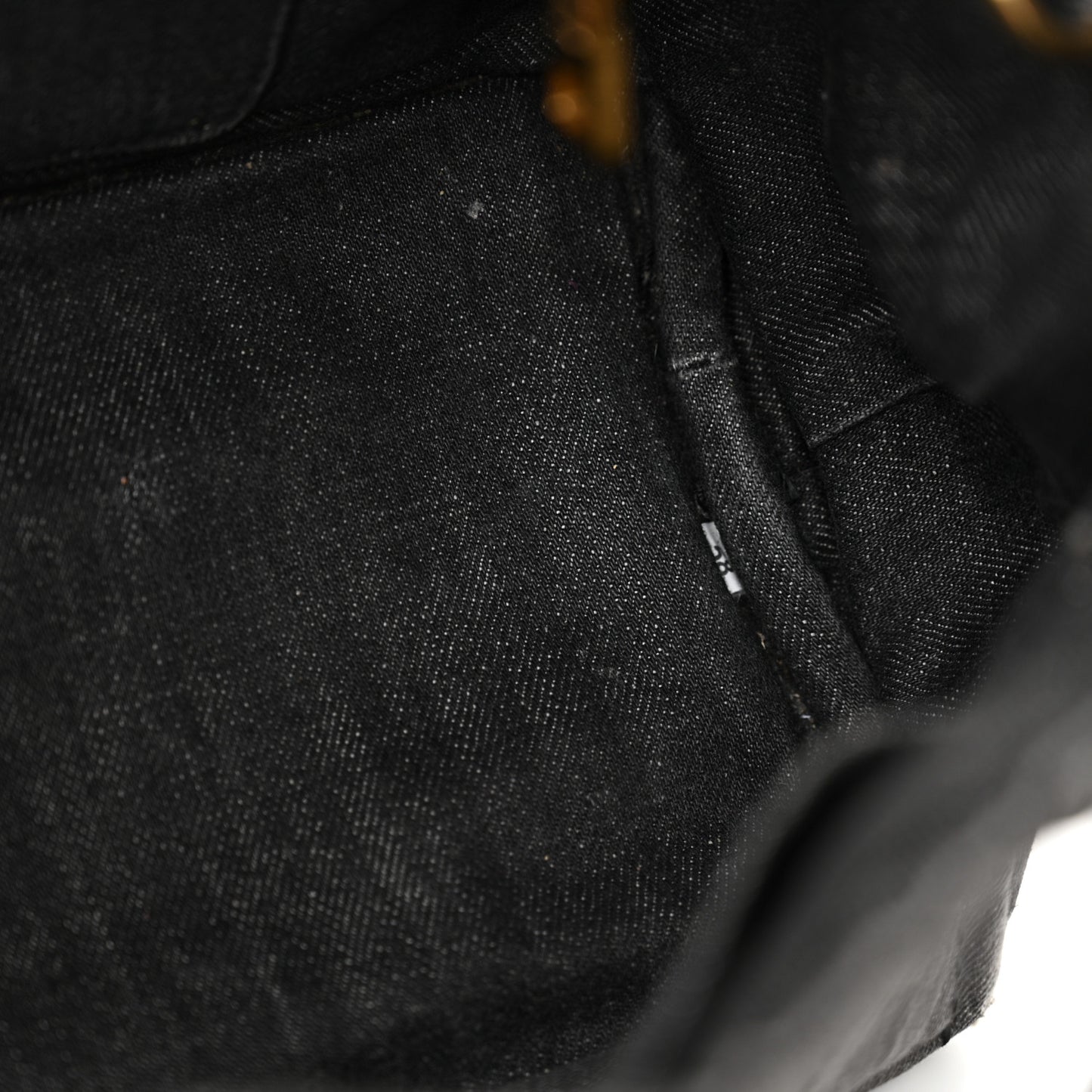 Denim Small Logo Tote Black