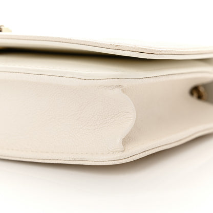 Chanel Caviar Quilted Boy Wallet On Chain WOC White 11 of 14
