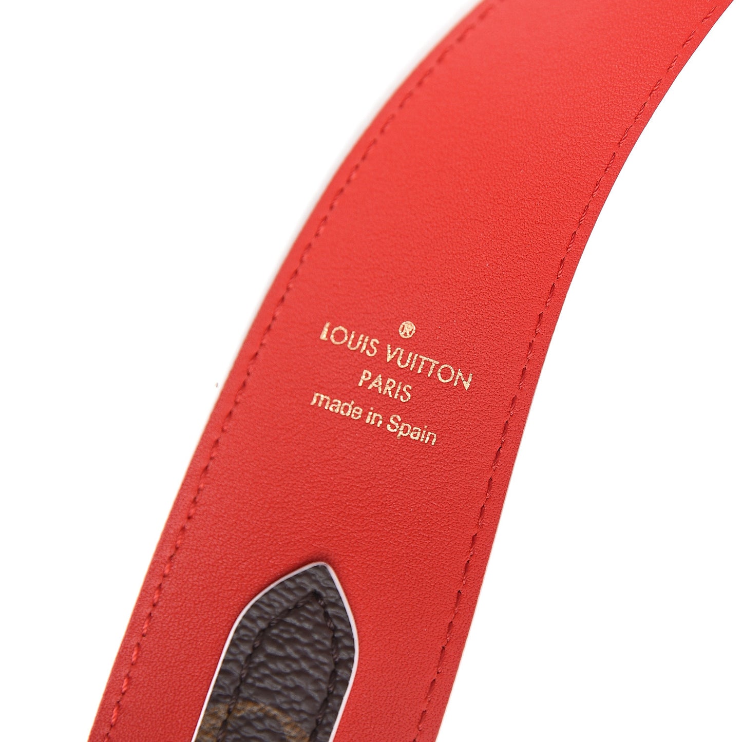 Monogram Bandouliere Shoulder Strap Red