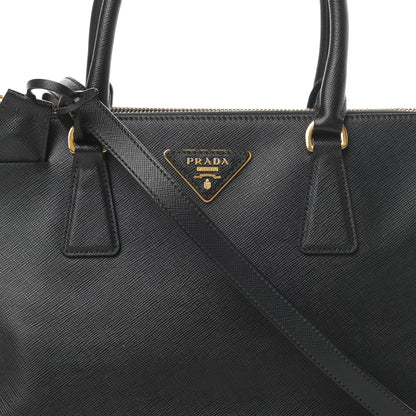 Prada Saffiano Small Galleria Double Zip Tote Black 11 of 21