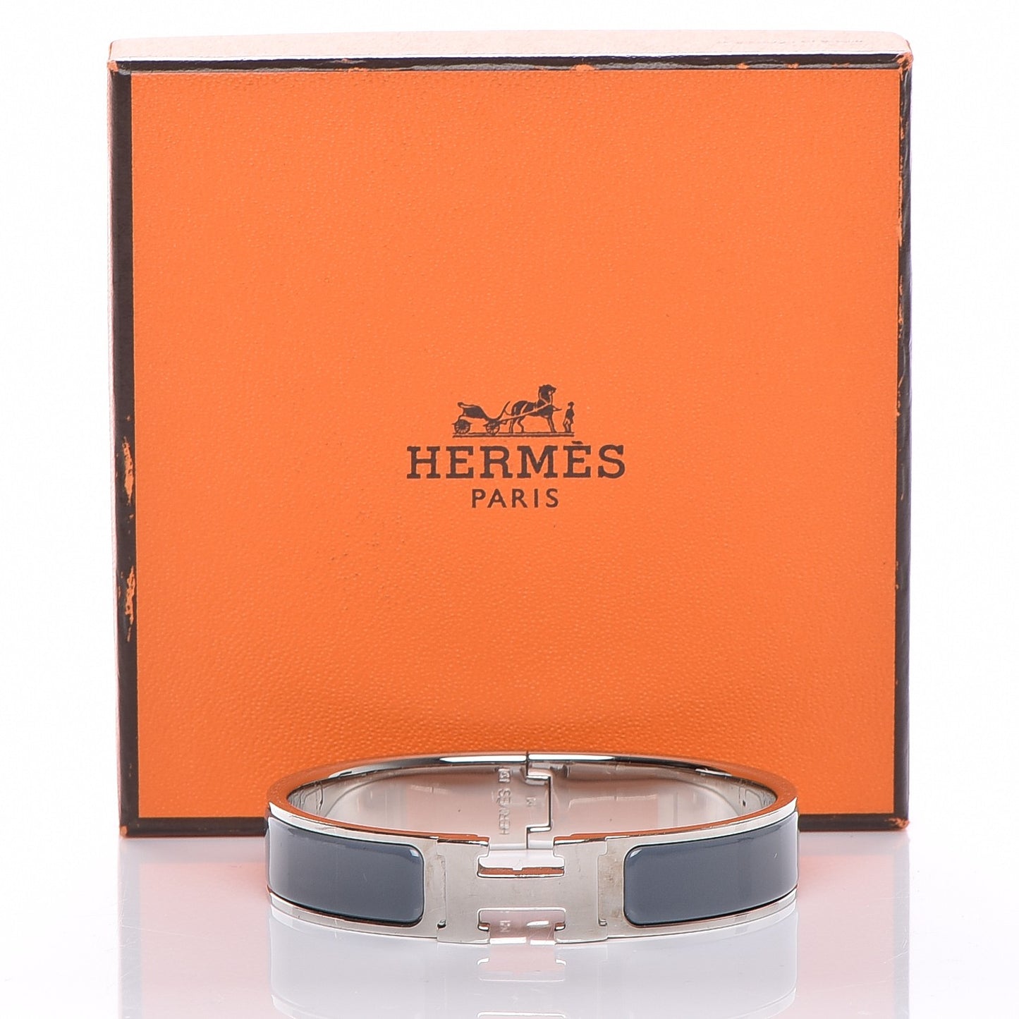 Enamel Narrow Clic Clac H Bracelet PM