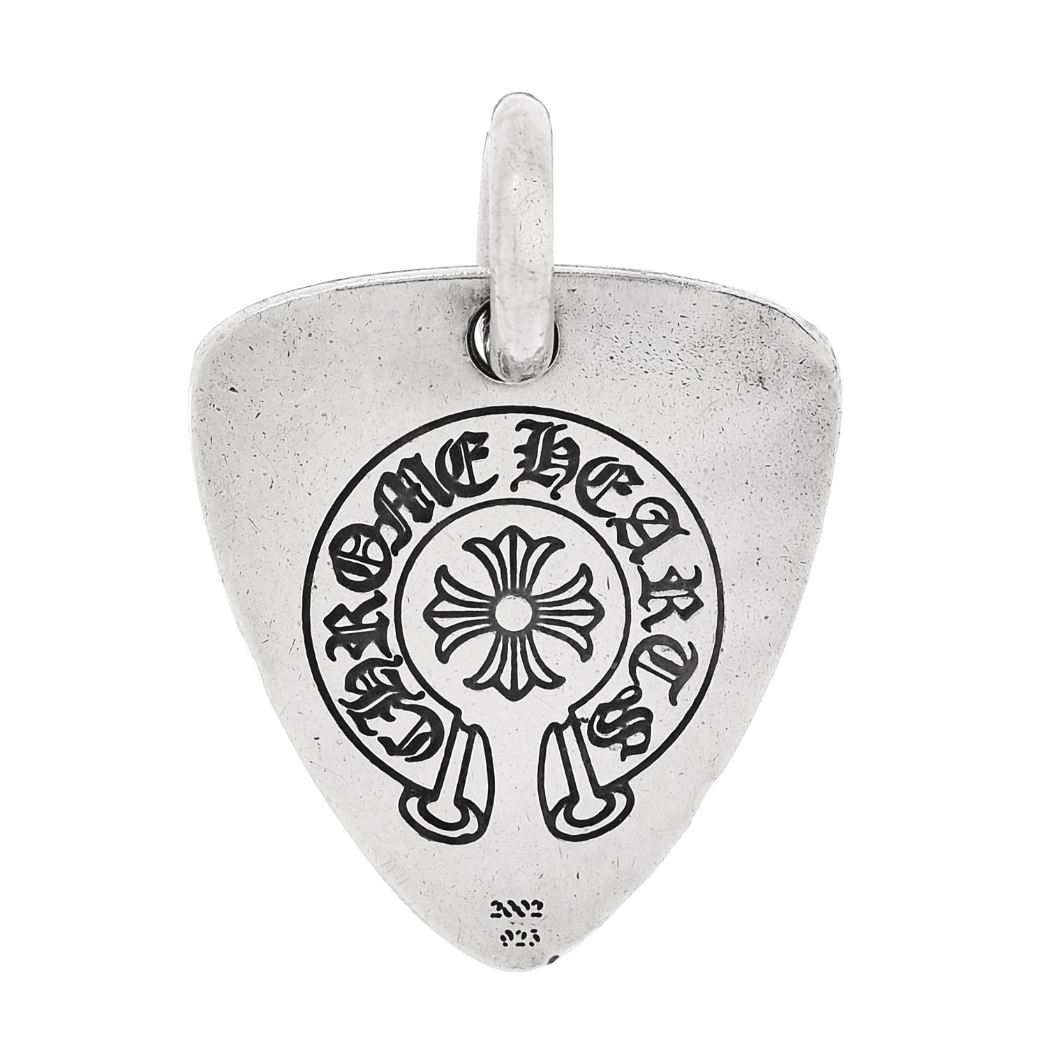 Chrome Hearts Sterling Silver Guitar Pick Fcker Pendant 1 of 4