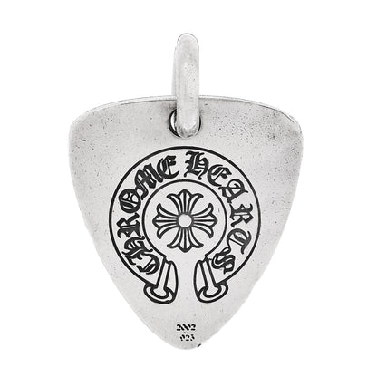 Chrome Hearts Sterling Silver Guitar Pick Fcker Pendant 1 of 4