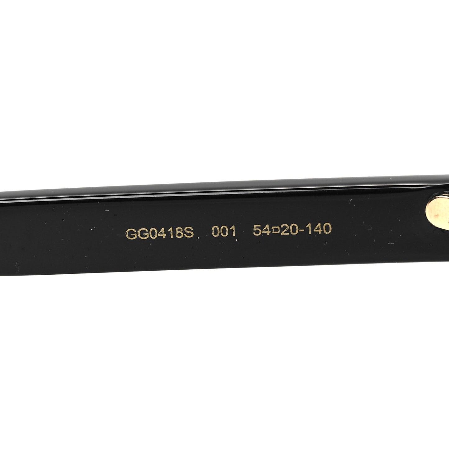 Crystal Square Frame GG Sunglasses GG0418S Black